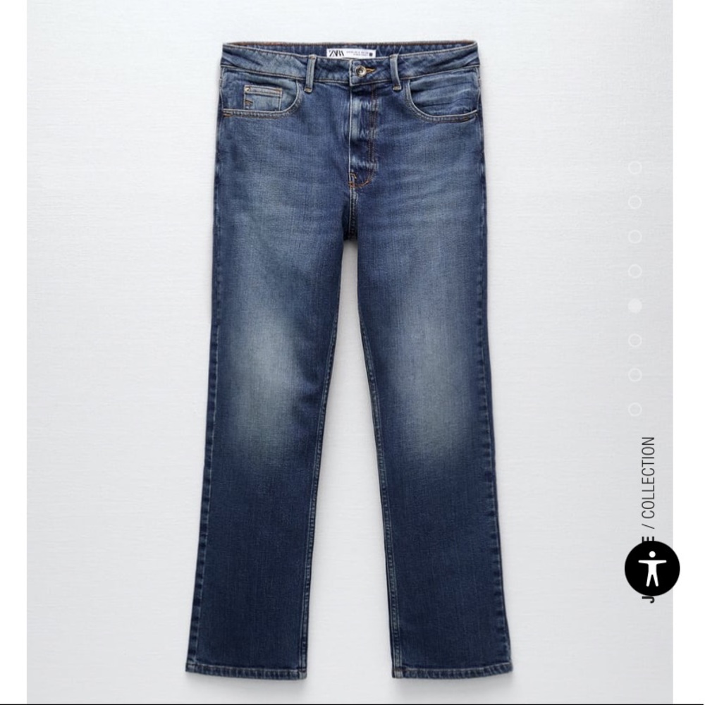 NWT‼️ Zara Mid-Waist Slim Fit Blue Jeans size US 4 EUR 36